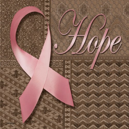 5-Pack Fight Cancer Square Window Cling CGSignLab 12x12 